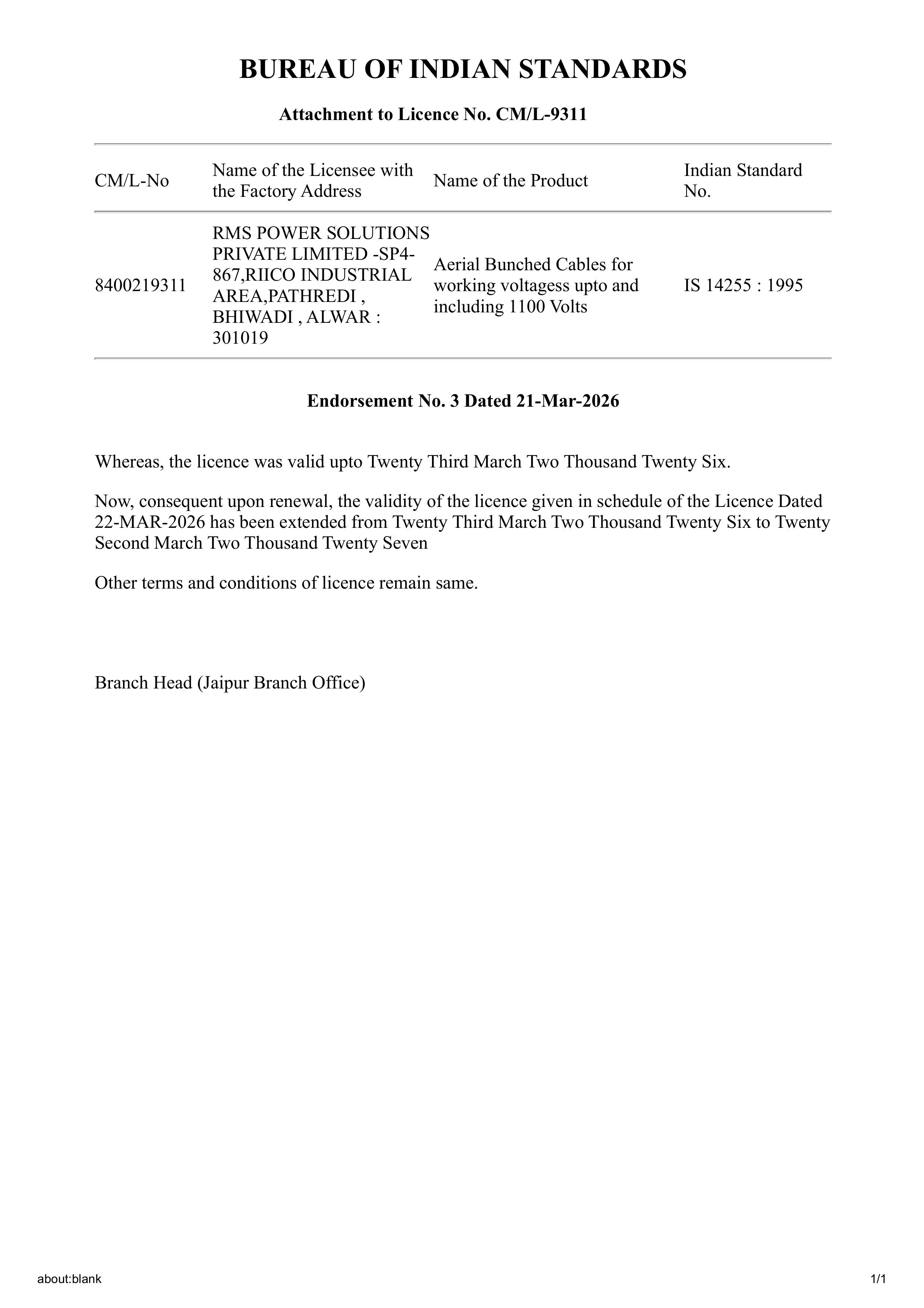ISO 45001 Certificate